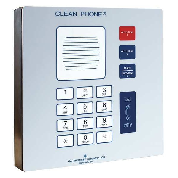 Hubbell Gai-Tronics Telephone, VoIP, Gray - 295-712W
