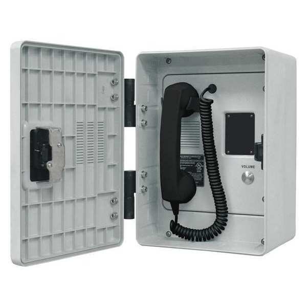 Hubbell Gai-Tronics Autodial Telephone, Analog, Gray - 257-005