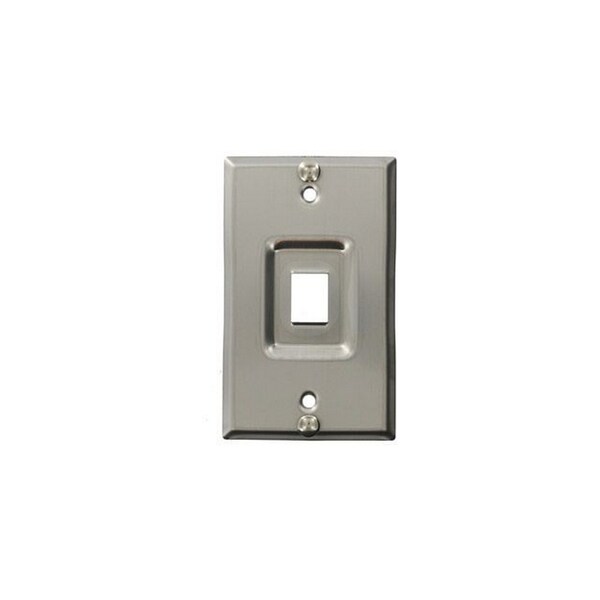 Leviton Leviton QuickPort 1-Socket Recessed Faceplate - 1 x Socket(s) - 1-gang - 4108W-1SP
