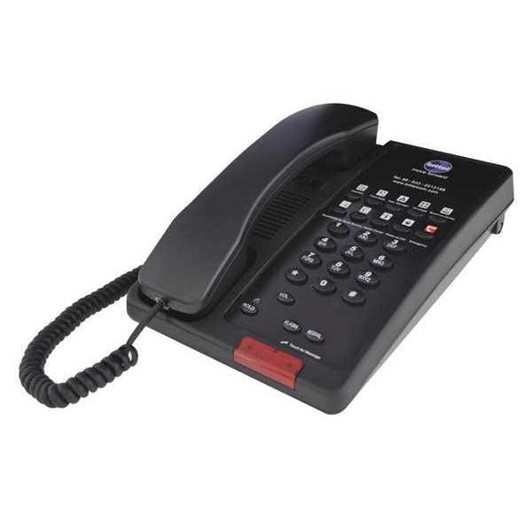 Bittel Hospitality Telephone, Analog, Wall or Desk Black - 38TS10-B