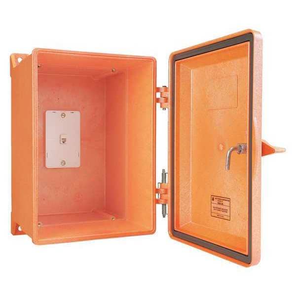 Hubbell Gai-Tronics Weatherproof Phone Enclosure, Orange - 255-003ORSK