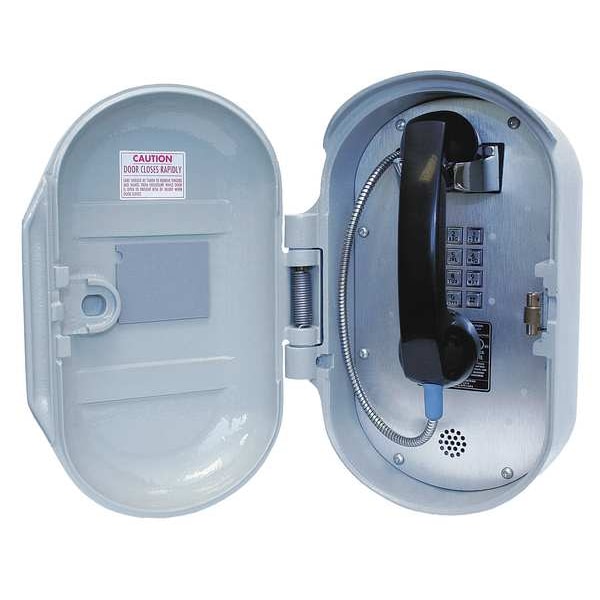 Hubbell Gai-Tronics Telephone, Rugged Industrial, Single Line - 226-001