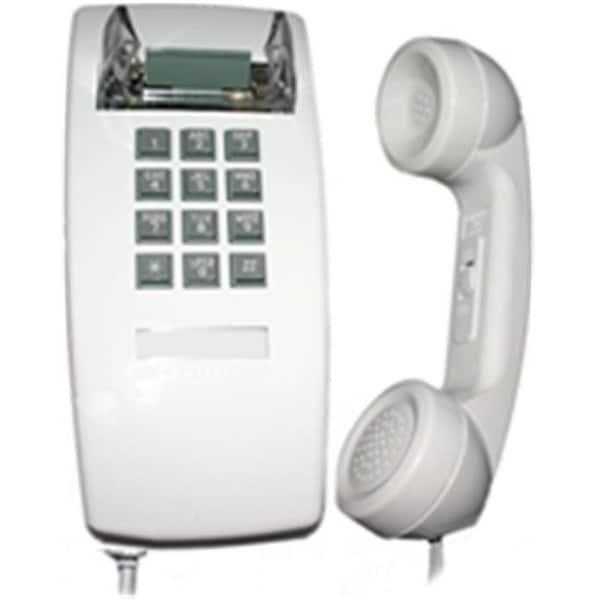 Cortelco Cortelco 255415-VBA-20M Single-Line Wall Phone - White - 255415-VBA-20M