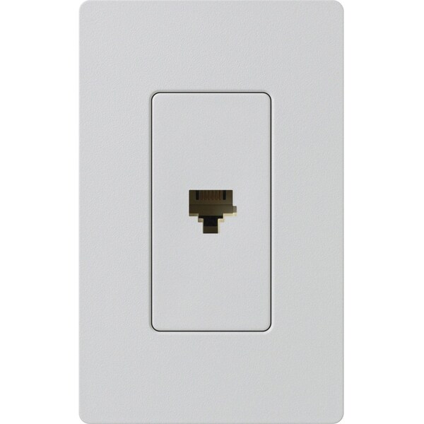 Lutron Lutron Satin Colors 1 Socket Telephone Faceplate - RJ-12 Phone - Palladium - SC-PJ-PD