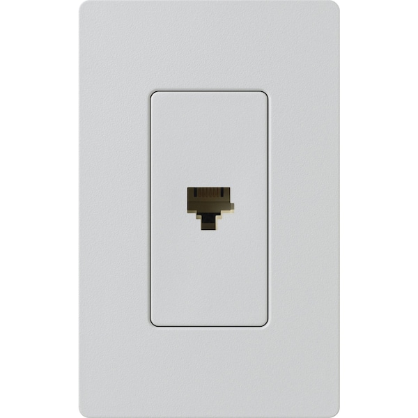 Lutron Lutron Satin Colors 1 Socket Telephone Faceplate - RJ-12 Phone - Palladium - SC-PJ-PD