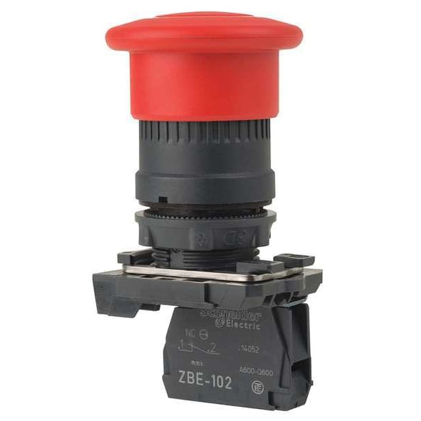 Botón de Parada de Emergencia Schneider Electric, 22 mm, 1NC, Rojo - XB5AT842