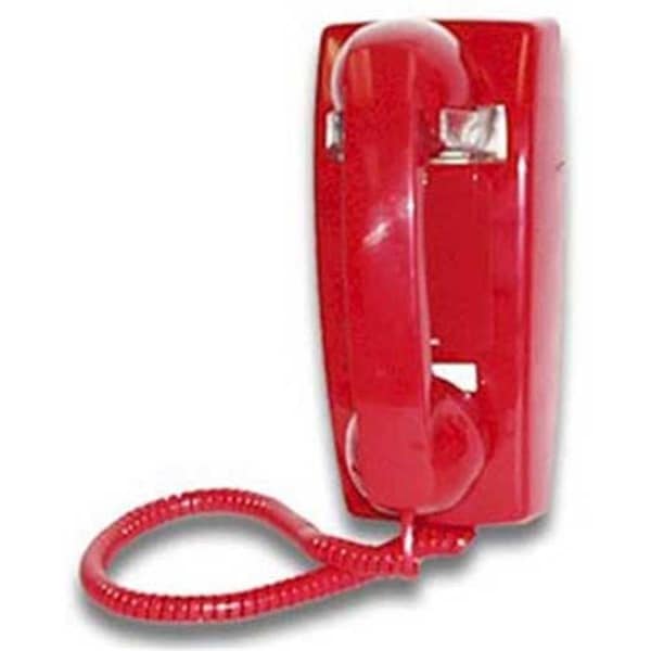 Itt 2554Ndl-Rd 255447Vbandl No Dial Wall Red - ITT-2554NDL-RD