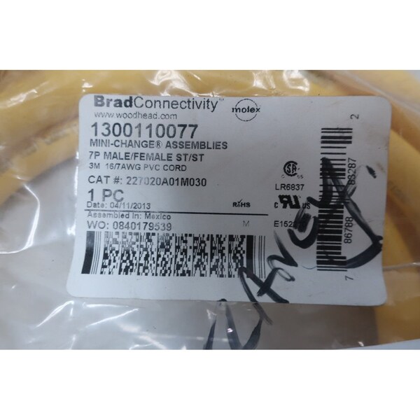 Cable de cordón Mini-Change 7P M/H St / St de Brad Harrison - 1300110077 227020A01M030