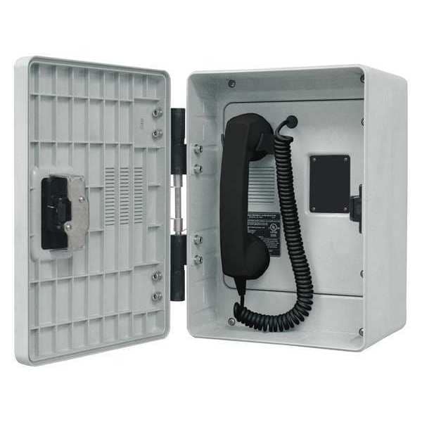 Hubbell Gai-Tronics Autodial Telephone, Analog, Gray - 257-001H1SK