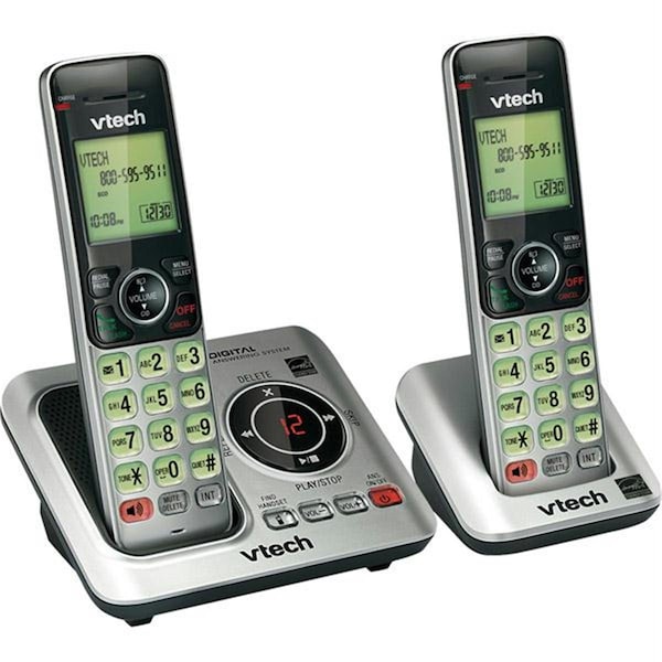 Vtech 2 Handset Cordless Phone System CS6629-2 with Caller ID and Call Waiting - - 80-8614-00