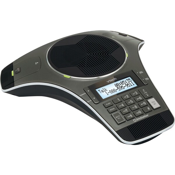 Vtech VTech ErisStation VCS702 DECT 6.0 Conference Phone - Gunmetal - 1 x Phone Line - Speakerphone - VCS702