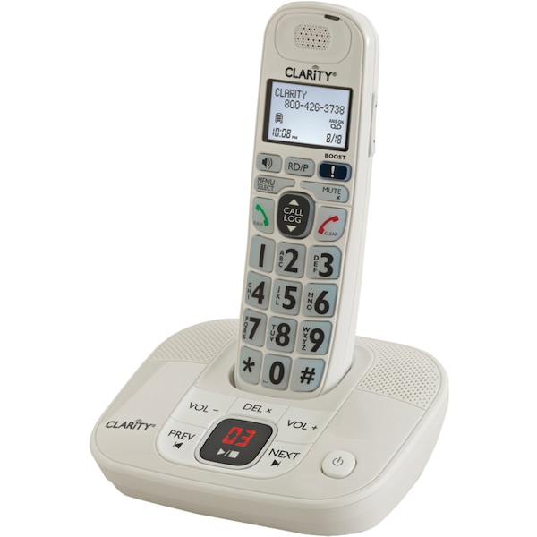 Clarity DECT 6.0 D712 Amplified Cordless Phone with Digital Answering System - 53712