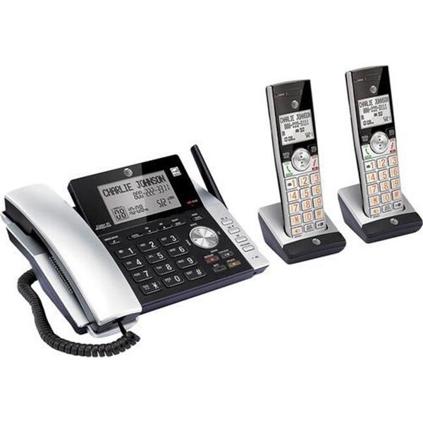 Att Att ATTCL84215 2 - Handset Corded & Cordless Answering System - ATTCL84215