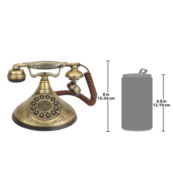 Design Toscano Design Toscano Standard Phone - Brass - 1 x Phone Line - PM1935