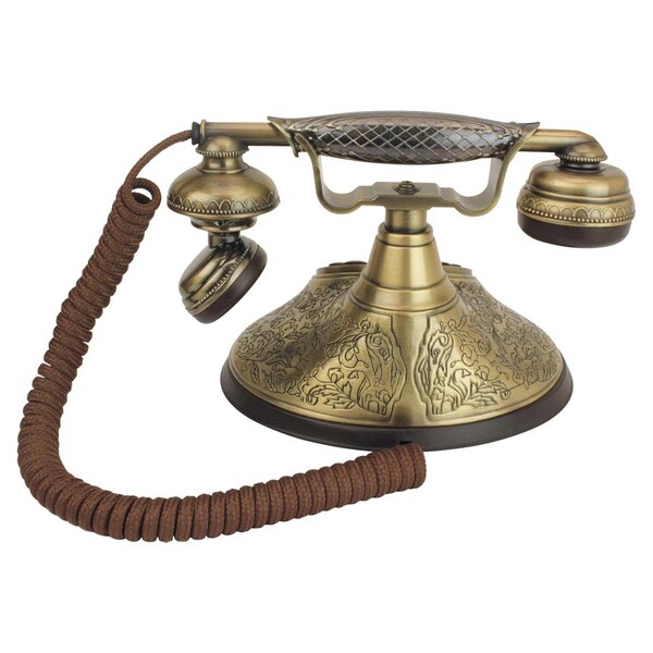 Design Toscano Design Toscano Standard Phone - Brass - 1 x Phone Line - PM1935