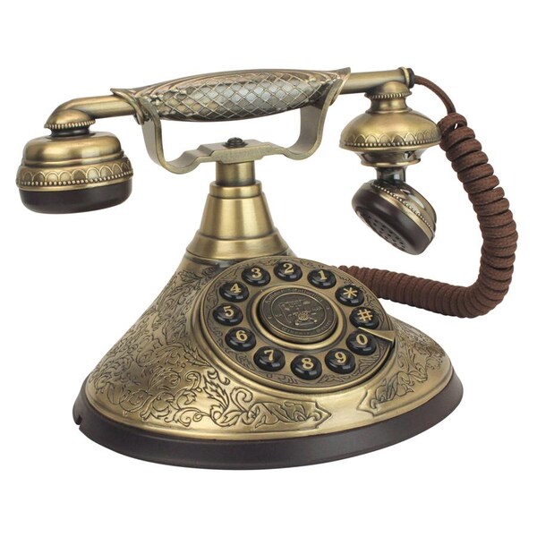 Design Toscano Design Toscano Standard Phone - Brass - 1 x Phone Line - PM1935