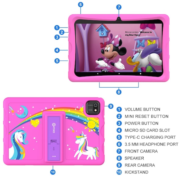 Contixo 10-Inch Kids 64GB HD Tablet - K103-A PINK