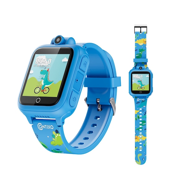 Contixo KW1 Smart Watch for Kids with Educational Games, HD Touch Screen, Camera & MP3 Music Player, Blue - KW1-BLUE