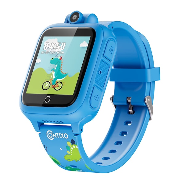 Contixo KW1 Smart Watch for Kids with Educational Games, HD Touch Screen, Camera & MP3 Music Player, Blue - KW1-BLUE