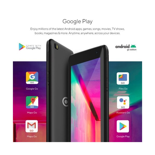 Core Innovations 7in Quad-Core Tablet with Headphones + Tablet Sleeve Black - CRTB7001BL