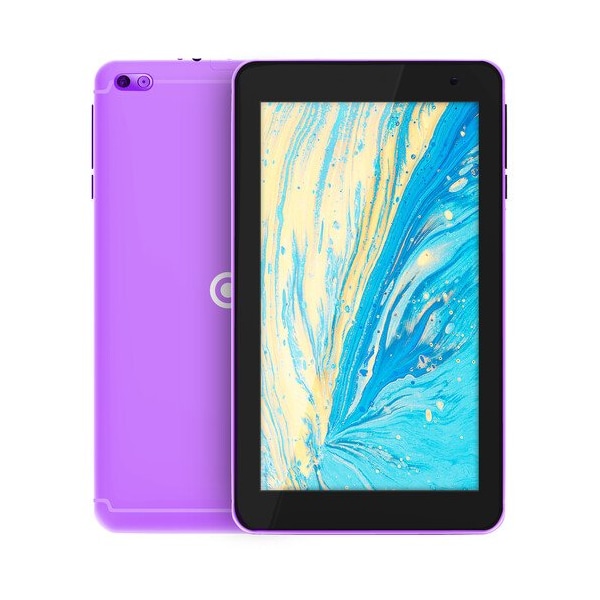 Core Innovations 7in Quad-Core Tablet with Headphones + Tablet Sleeve Purple - CRTB7001PR