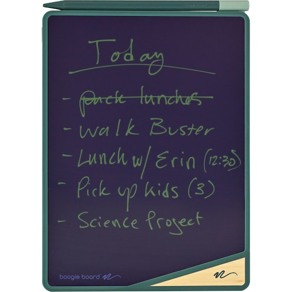 Boogie Board VersaBoard Reusable Writing Tablet, LCD Touchscreen, 5.38 in. x 7.5 in., Mineral Green/Black - VB0560001