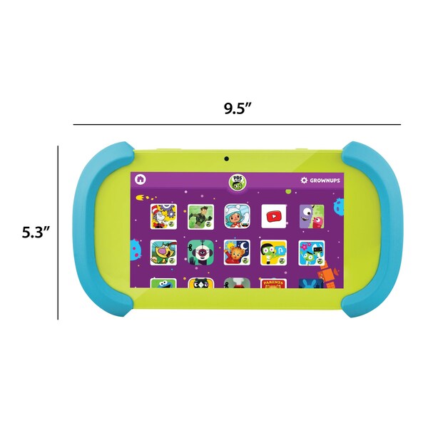 Core Innovations PBS KIDS Playtime Pad 2.0 7in HD Kid Safe Tablet Green - PBSKD7200B