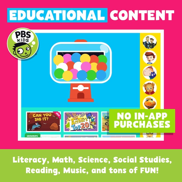 Core Innovations PBS KIDS Playtime Pad 2.0 7in HD Kid Safe Tablet Green - PBSKD7200B