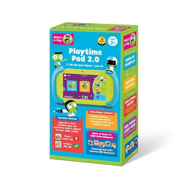 Core Innovations PBS KIDS Playtime Pad 2.0 7in HD Kid Safe Tablet Green - PBSKD7200B