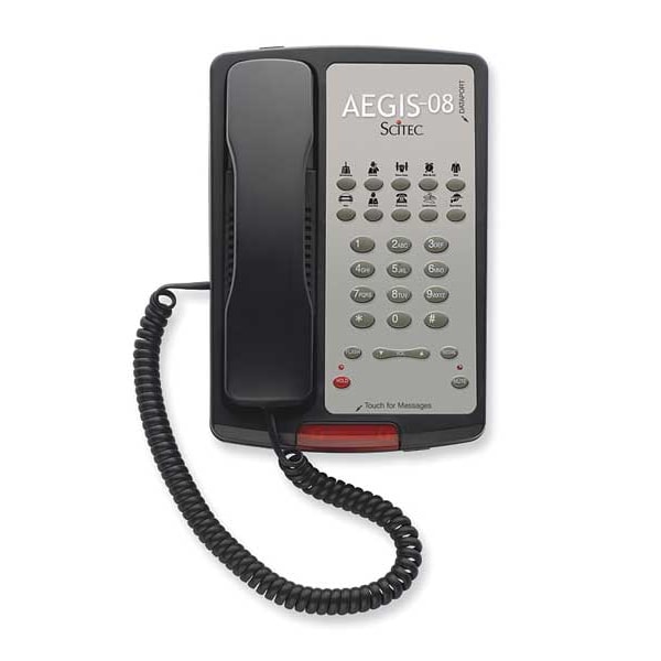 Cetis Hospitality Feature Phone, Black - AEGIS-10-08 (BK)