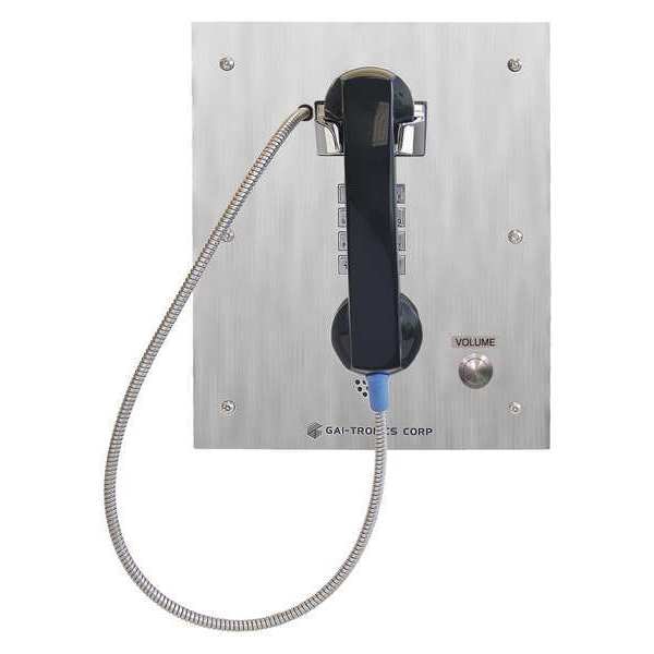 Hubbell Gai-Tronics Autodial Telephone, Analog, Silver - 277-001H6