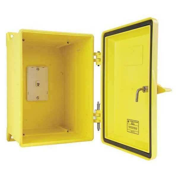 Hubbell Gai-Tronics Weatherproof Phone Enclosure, Yellow - 255-003YLSK
