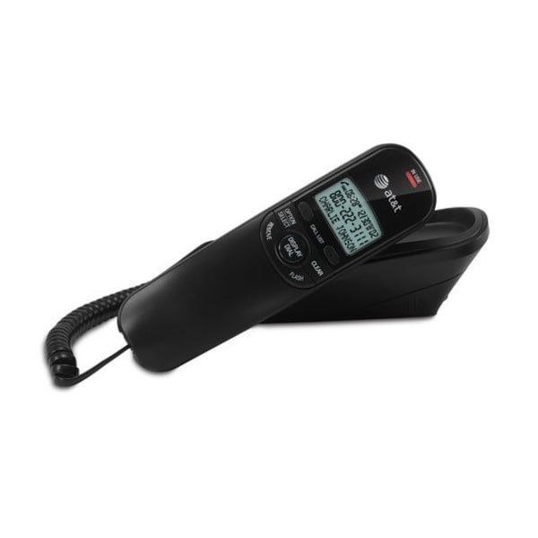 At&T AT&T 1 Handle Analog Telephone Black - TR1909BLACK
