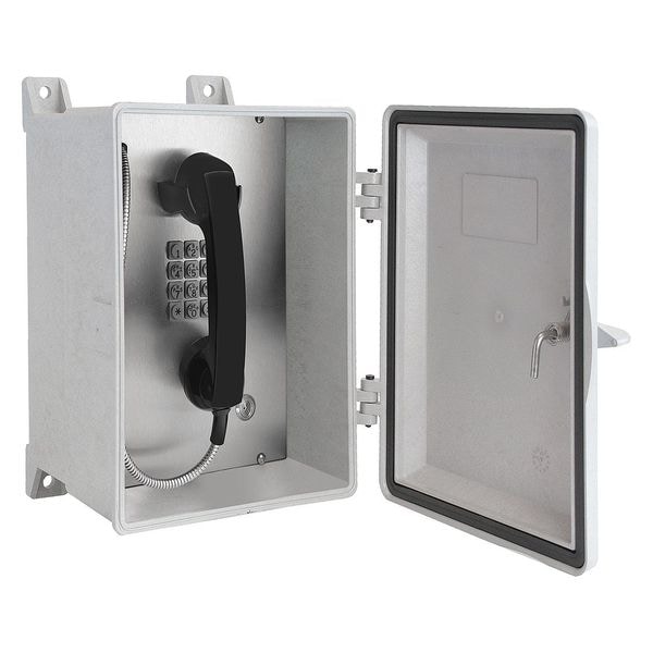 Gai-Tronics Telephone, VoIP/Ethernet, Gy, Surface Mount - 354-710AC