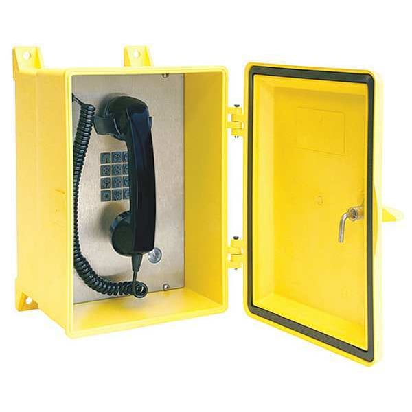 Hubbell Gai-Tronics Weatherproof Telephone, NEMA 4X, Yellow - 354-001YL