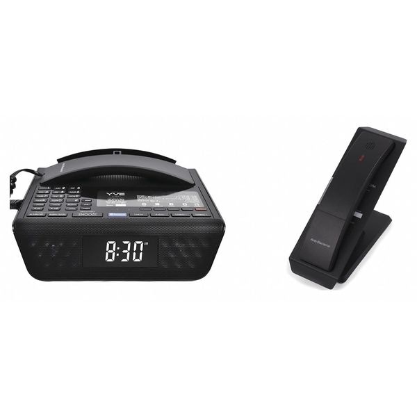 Bittel Guestroom Device, Intgrtd, 2Lne, 5Bttn, Blck - UNODSSM5S2-C2-5B