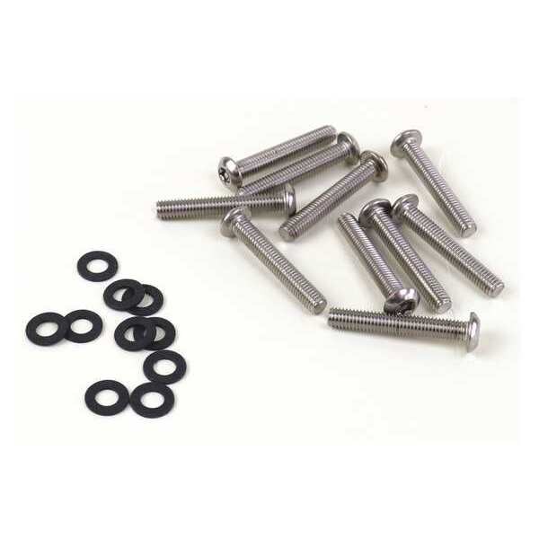 Hubbell Gai-Tronics Security Screws, Black, Steel - 12516-003