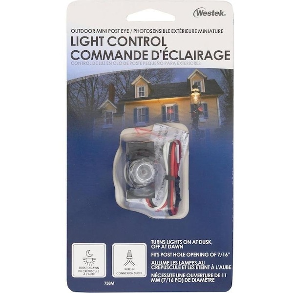 Control de Luz para Poste Westek, 480 W, Fluorescente, Incandescente, Vapor de Mercurio, Lámpara de Sodio, Negro - 758M