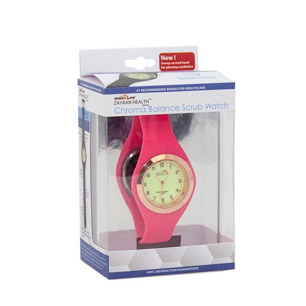 Zayaan Health Scrub Wear Chroma Balance Medical Watch, Pink - BLZH-MS-DF10-1P