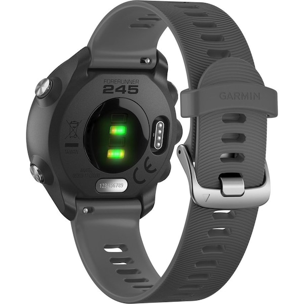 Garmin Forerunner 245 GPS Smartwatch 30mm Fiber-Reinforced Polymer - Slate - 010-02120-00