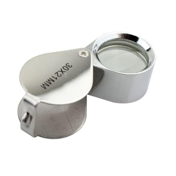 Ikkegol IKKEGOL 10003 30 x 22 mm. Jewellers Loupe Eye Magnifying Glass Jewelers Magnifier Golden - 10003