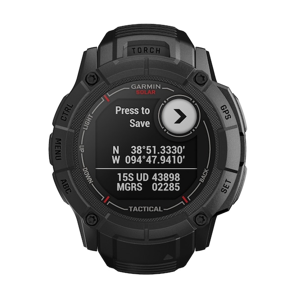 Garmin Instinct 2X Solar Smart Watch Tactical Edition, Black - 010-02805-13