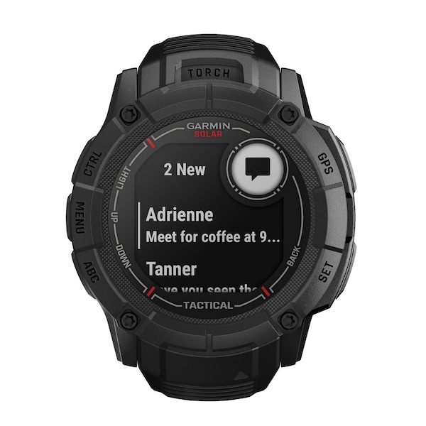Garmin Instinct 2X Solar Smart Watch Tactical Edition, Black - 010-02805-13