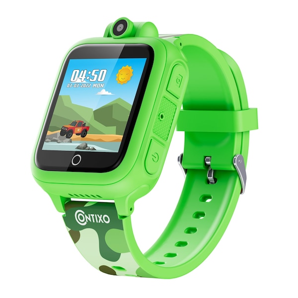 Contixo KW1 Smart Watch for Kids with Educational Games, HD Touch Screen, Camera & MP3 Music Player, Green - KW1-GREEN