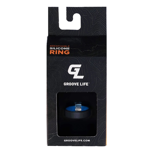 Groove Life Groove Life Mens Edge Round Deep Stone Gray Ring Silicone Water Resistant Size 11 - R7-003-11