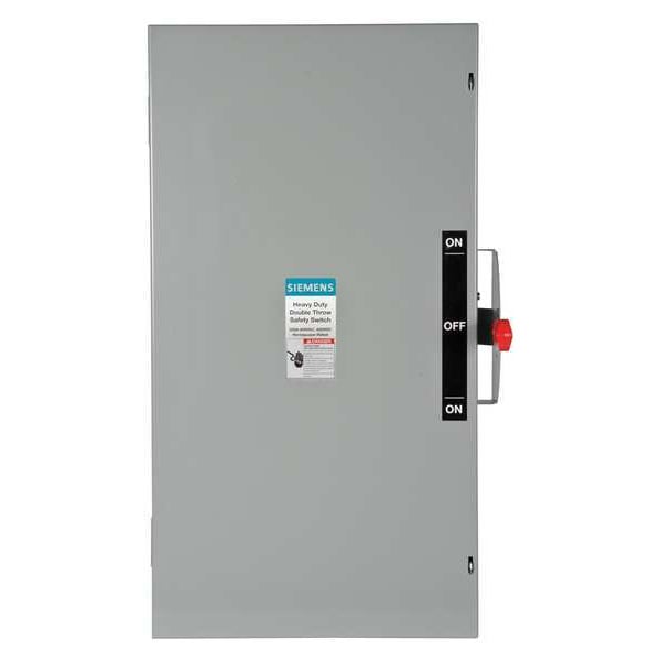 Interruptor de Seguridad No Fusible Siemens, Alta Resistencia, 600V AC, 3PST, 200 A, NEMA 1 - DTNF364