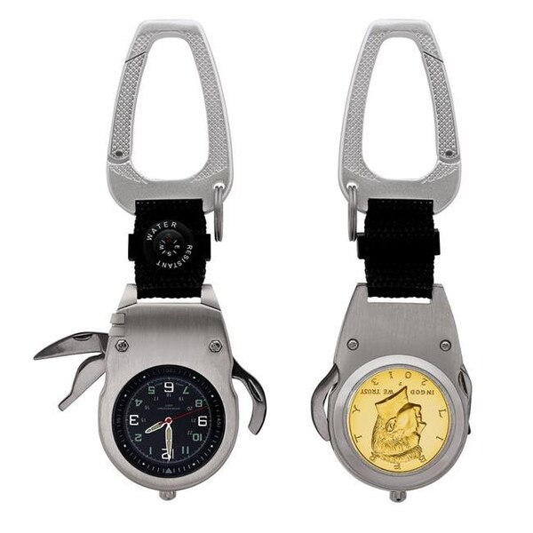 Upm Global UPM Global 14822 Gold Layered JFK Half Dollar Coin Multi-Tool Pocket Watch Compass - 14822