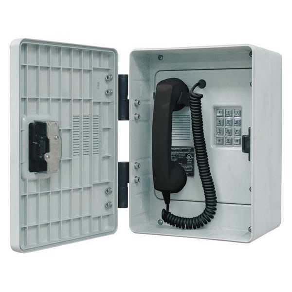Hubbell Gai-Tronics Telephone, Weatherproof, Single Line - 256-001