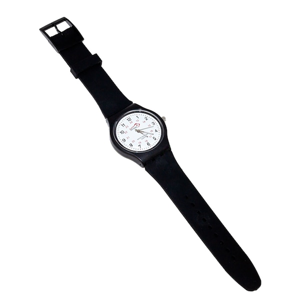Zayaan Health Scrub Wear Classic Balance Medical Watch, Black - BLZH-ES-DF15-1B
