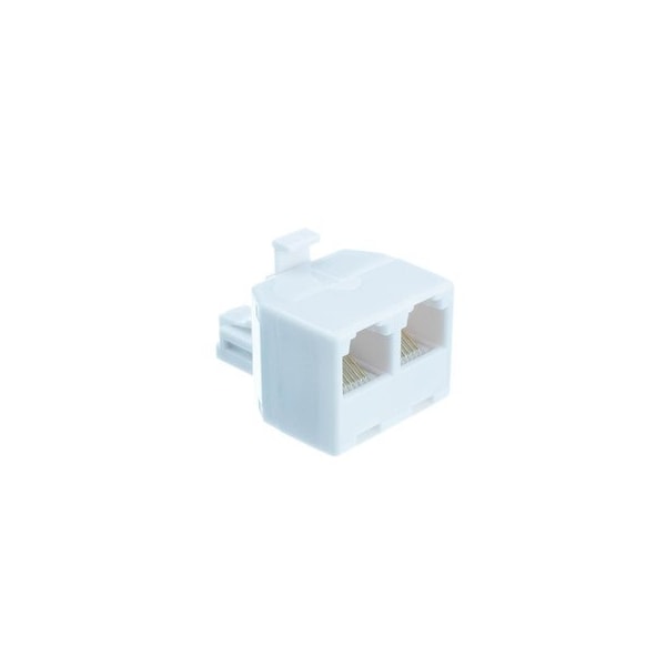 Swe-Tech 3C Phone Splitter Straight, RJ11/RJ12 Male to two RJ11/RJ12 Female - FWTPA-6P6C-ST